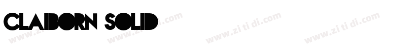 claiborn solid字体转换